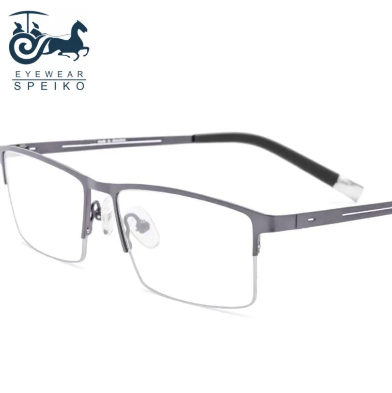 

Ультралегкие оправы из чистого титана 8825, мужские очки в деловом стиле, очки для чтения при близорукости, 1,74 анти-синие линзы