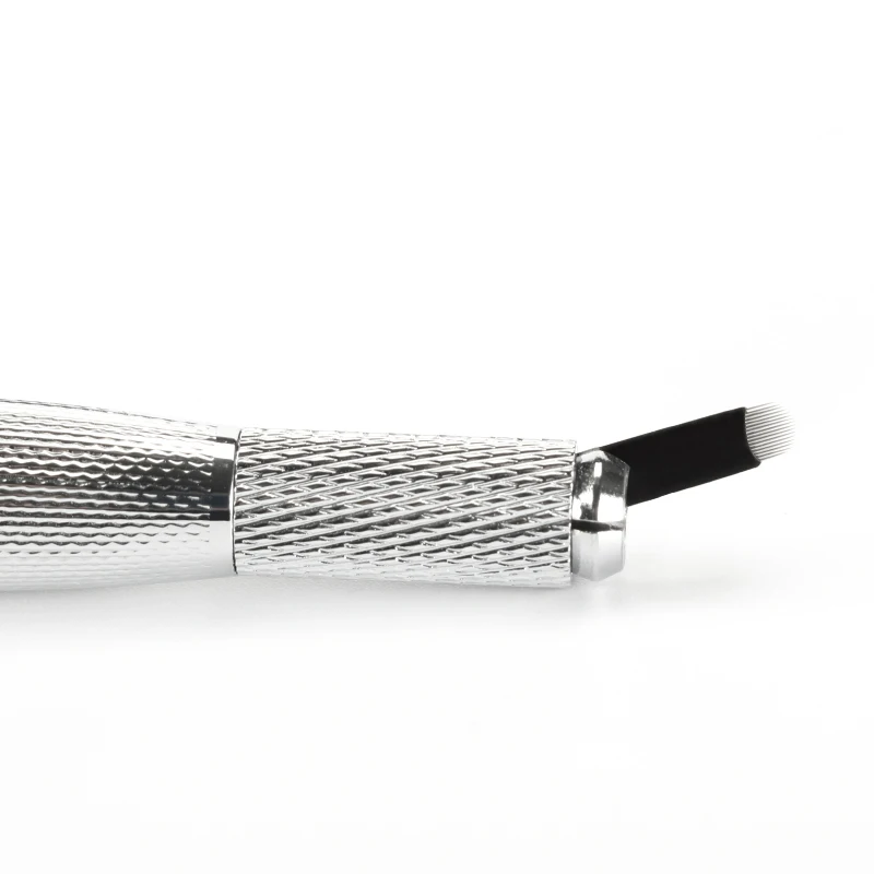 Иглы для микроблейдинга белые/черные 0 20 мм 50 шт. татуировки Lamina Tebori 16/18 U образная