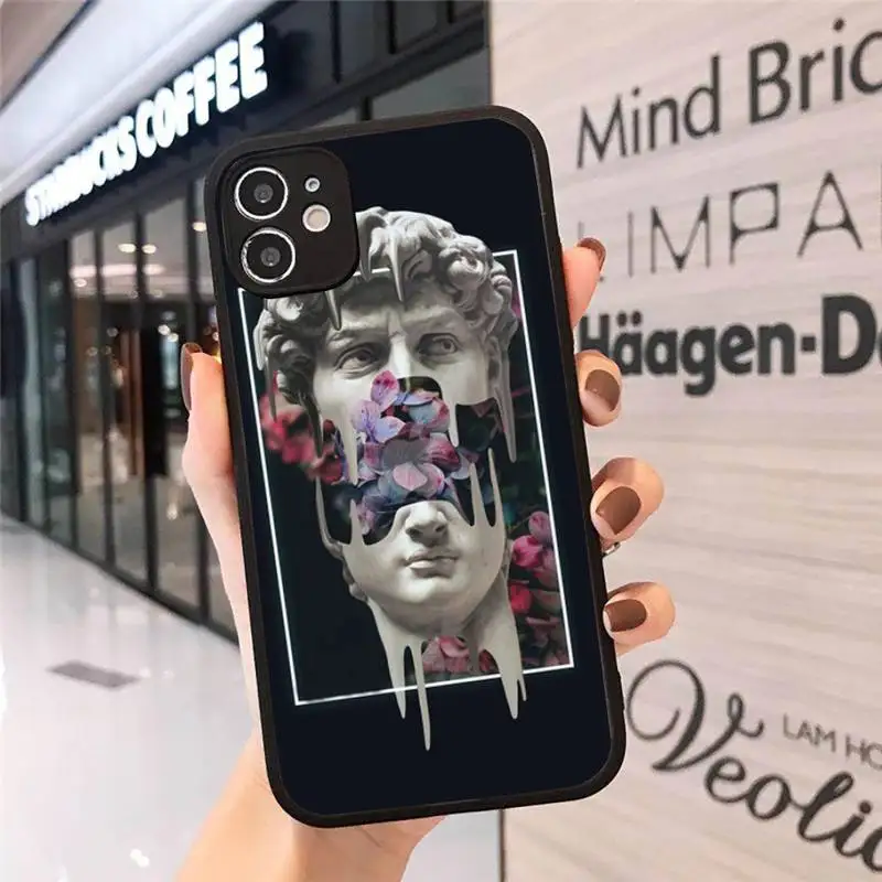 

Art David Medusa statue funny Phone Case matte transparent For iphone 7 8 11 12 plus mini x xs xr pro max cover