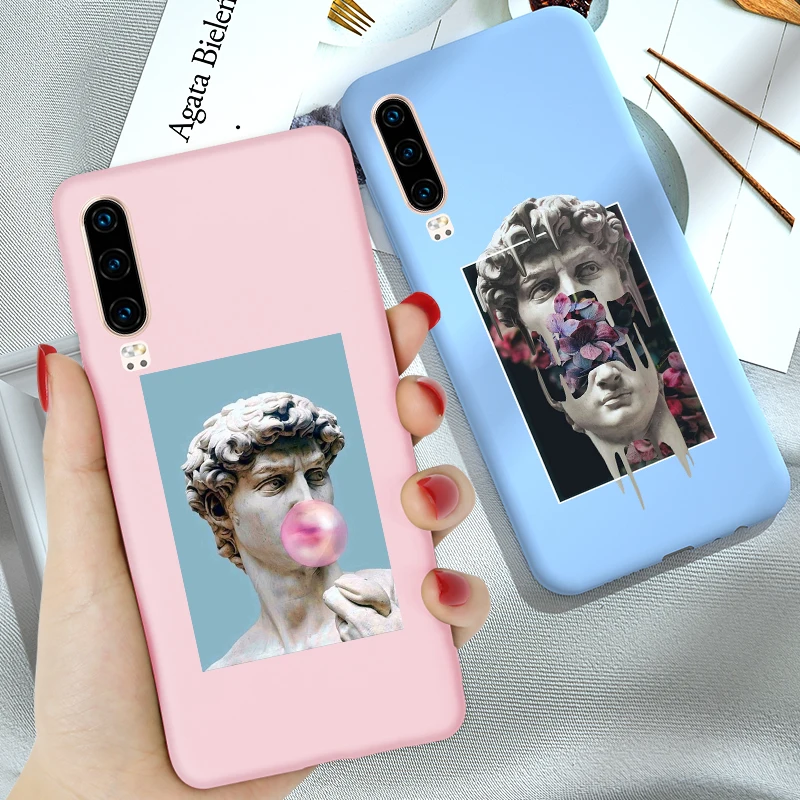 Матовая силиконовая задняя крышка для телефона Huawei P30 PRO P20 Lite P10 P40 E P Smart 2020 2018 2019 Plus