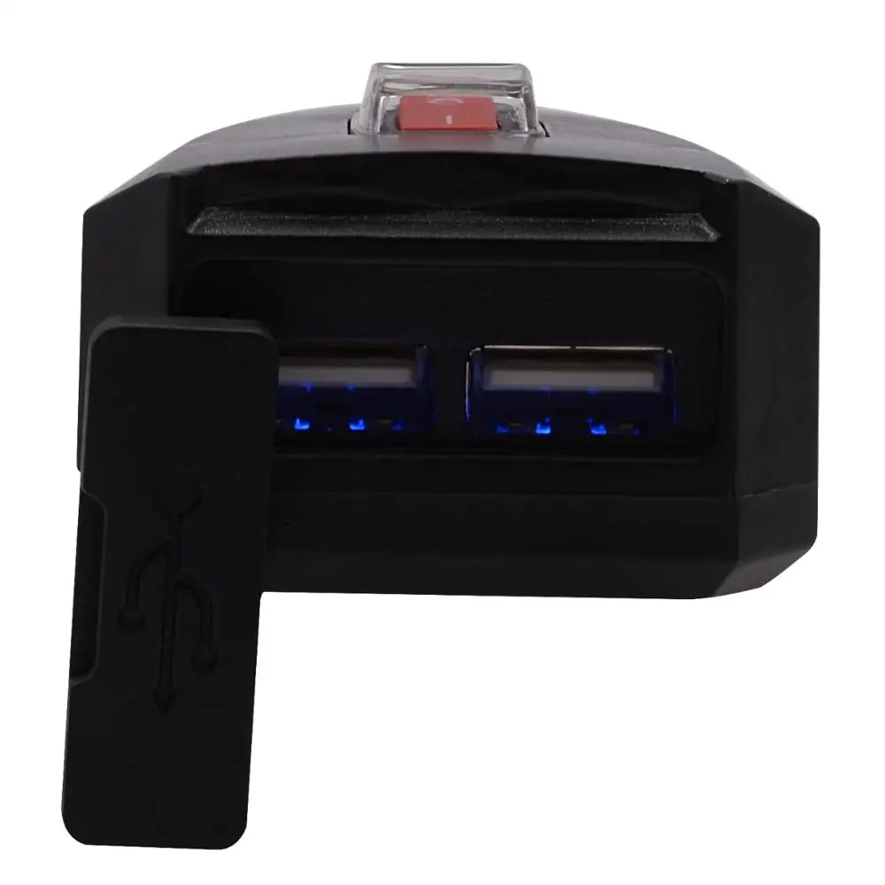 Двойной USB Водонепроницаемый мотоцикл мобильного телефона Зарядное устройство с