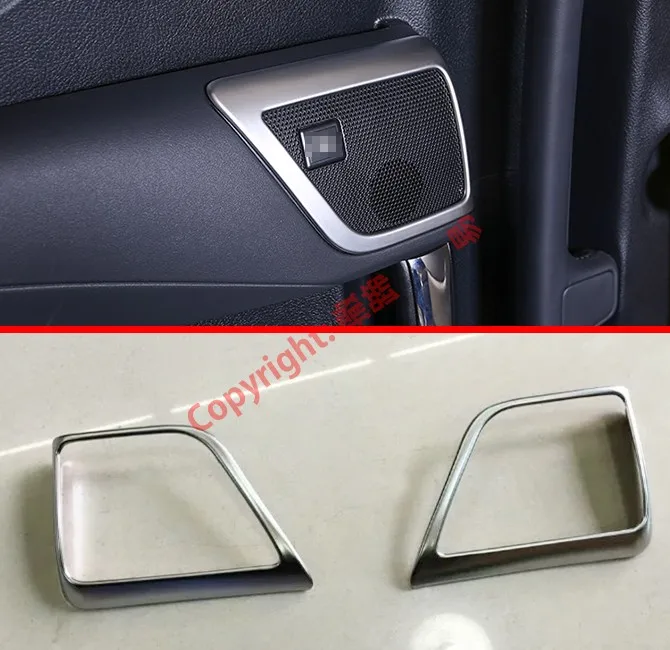 

Pearl Chrome Rear Seat Decorate Accessories Car Speaker Cover Trim Garnish Molding For Toyota Alphard Vellfire AH30 2016-2020