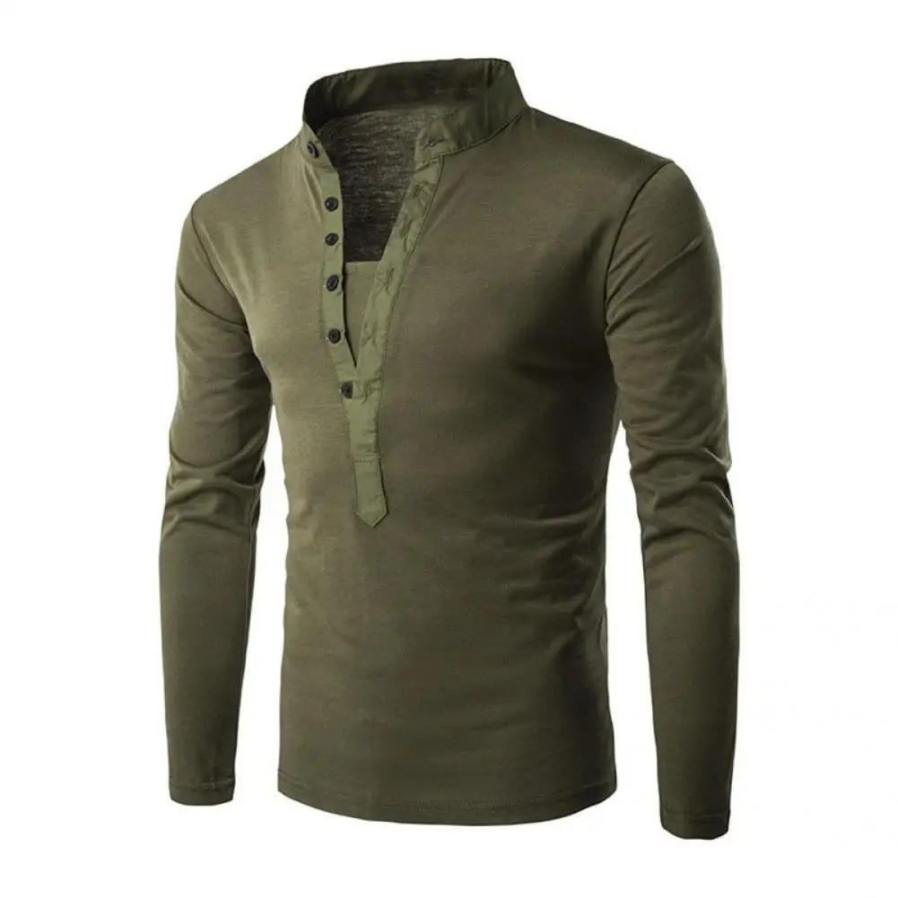 

Pullover Anti-shrink Skin-friendly Solid Color Spring Shirt for Home