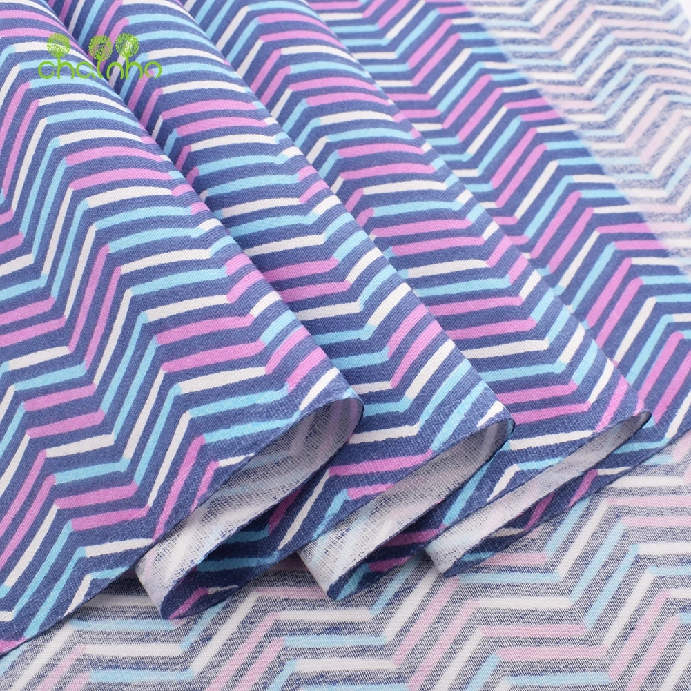 Chainho 8 шт./лот новая серия пурпурного цвета хлопчатобумажная ткань с принтом