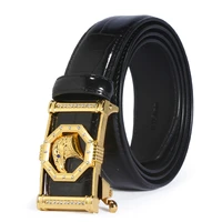 anpudusen new fashion casual mens leather belts male top quality eagle totem copper smooth buckle retro belt for mens jean