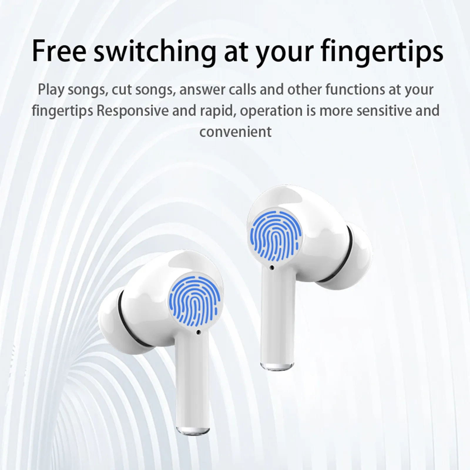 

In-ear Blutooth5.2 Wireless Earphone Mini HD LCD Sreen Sport Headsets Headphones