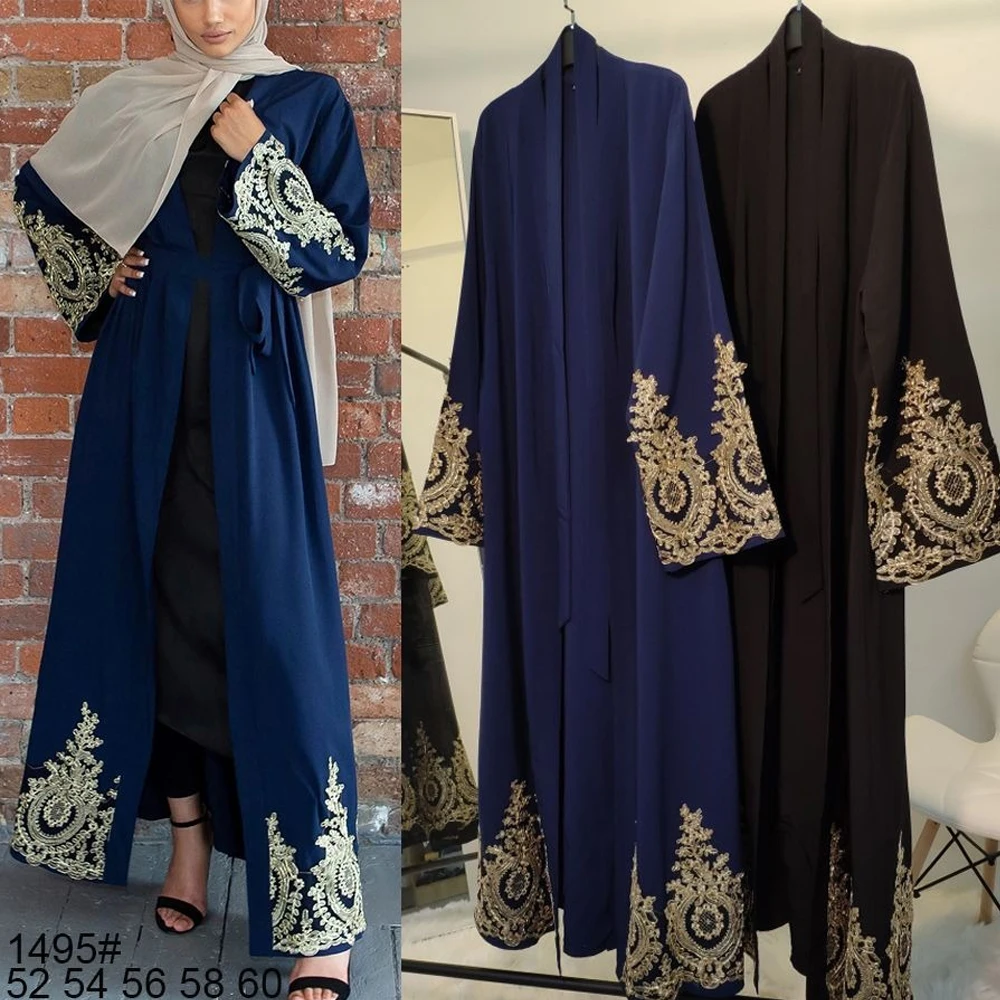 

Kaftan Dubai Abaya Kimono Cardigan Muslim Hijab Dress Turkish Saudi Arabia African Dresses For Women Caftan Robe Islam Clothing