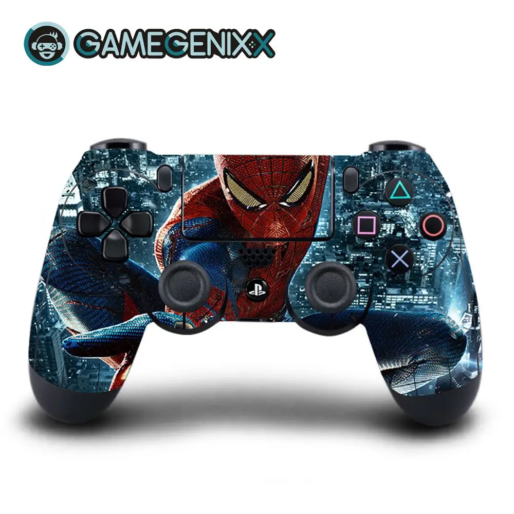 GAMEGENIXX виток винилопласта с наклейкой для Playstation PS4 контроллер Daulshock 4-Человек-паук