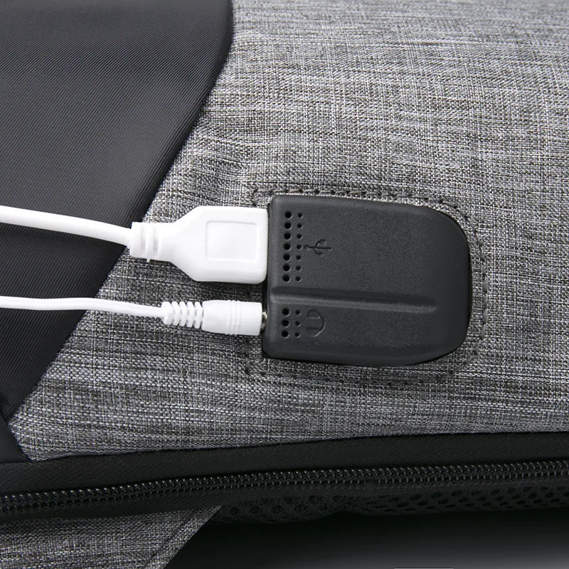 Сумка-мессенджер через плечо с USB-зарядкой и защитой от кражи |