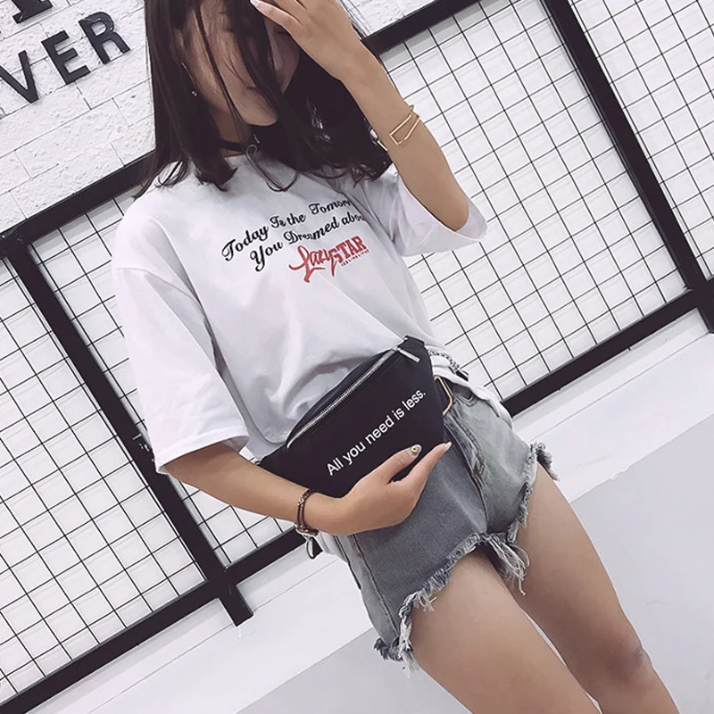Для женщин PU поясная сумка модные простые Fanny pack высокое качество Водонепроницаемый женский ремень сумка с цепочкой, нагрудная сумка в стиле casual сумка-мессенджер