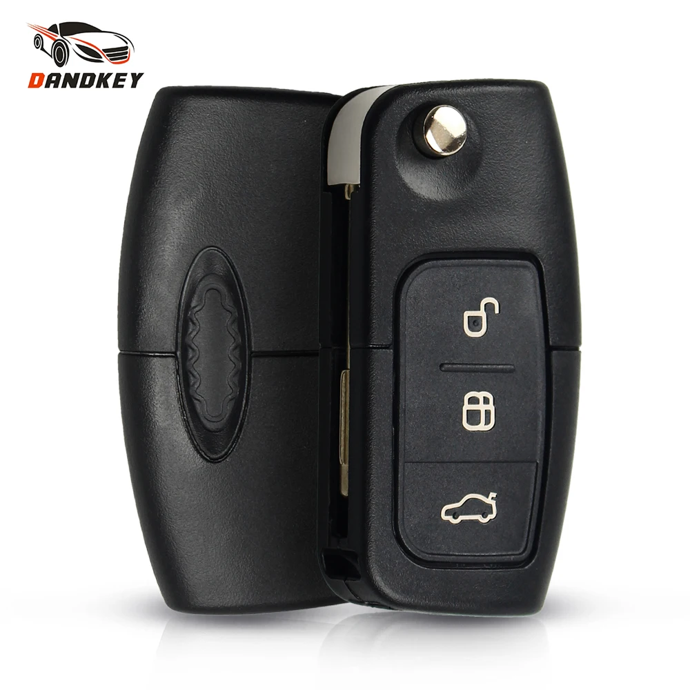 DANDKEY 3 кнопки авто Замена дистанционного ключа Fob 433 МГц ID60 чип для Ford Mondeo Focus Transit