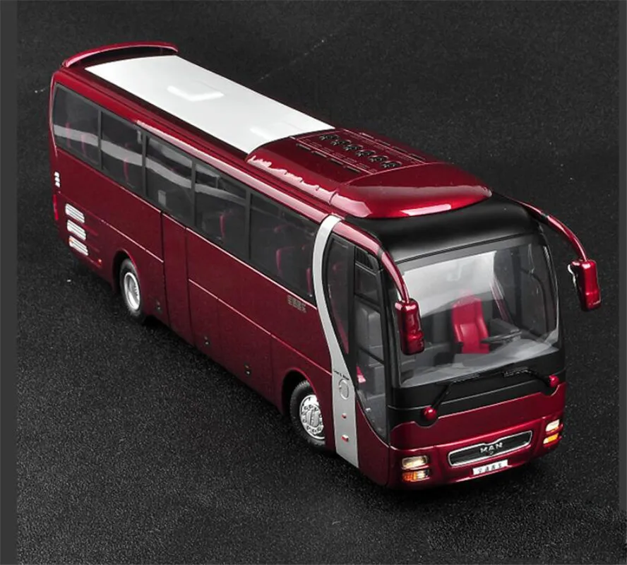 1:42 литая модель автобуса YuTong ZK6120R41 красного цвета детские игрушки подарки