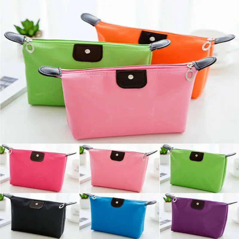 

2020 NEW Waterproof Cosmetic Makeup Bag Pencil Case Storage Pouch Purse Handbag 7 Color