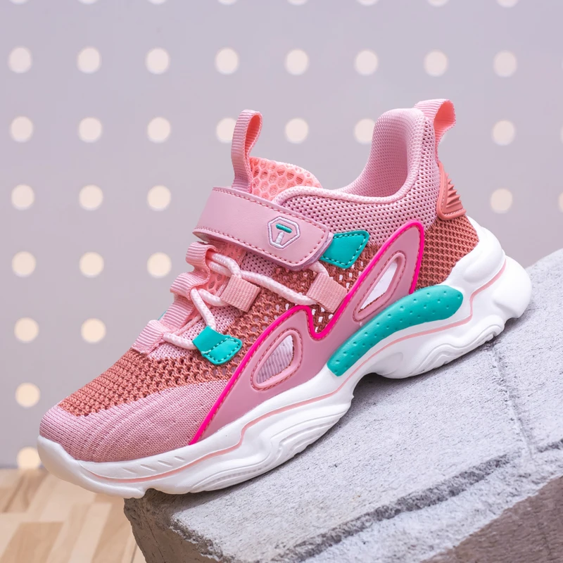 

Summer Girls' Leisure Sneakers Running Sports Shoes Flat Casual Shoes Children's Tennis Shoes For Girls Student Sandals 2021