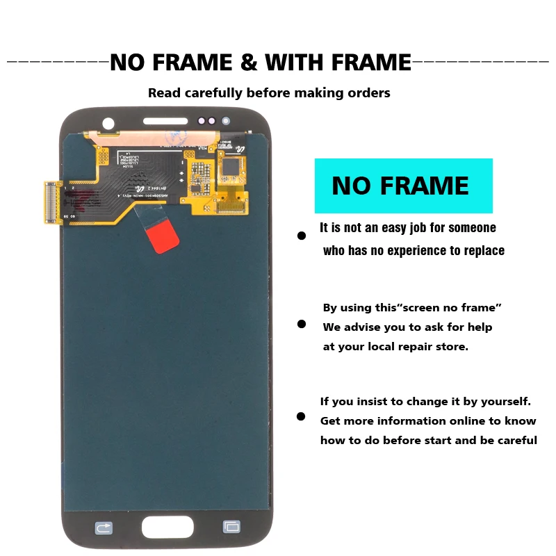 ЖК дисплей для samsung GALAXY S6 G920F G920 сенсорный экран дигитайзер замена без рамки