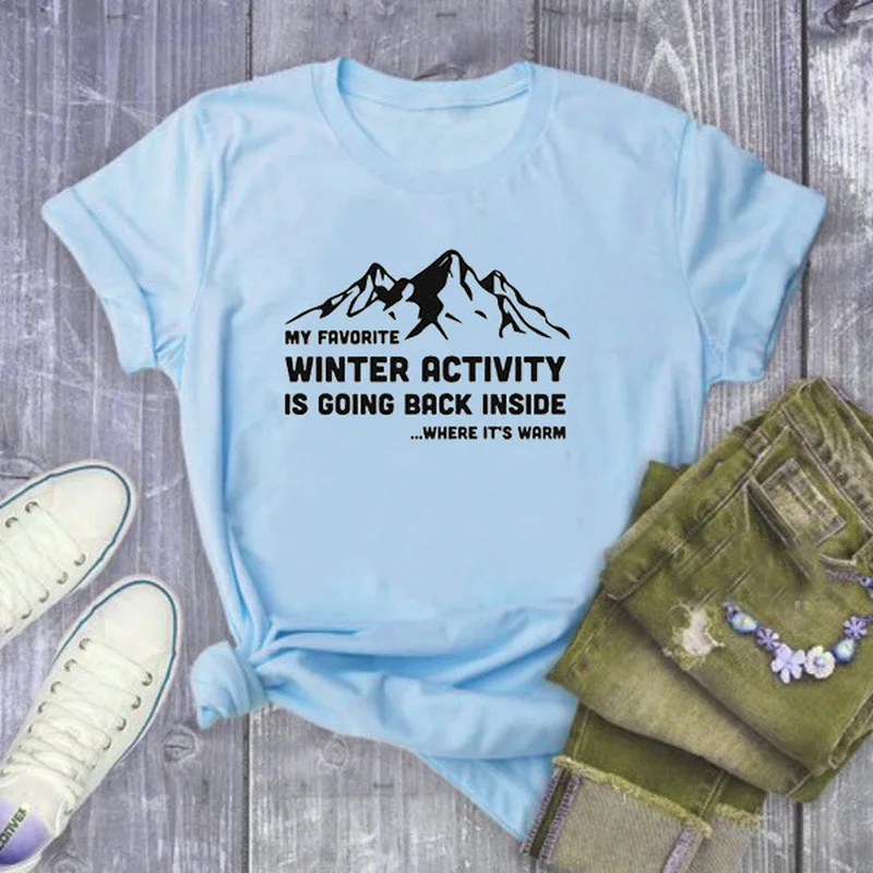 

Женская свободная футболка с коротким рукавом, круглым вырезом и принтом букв