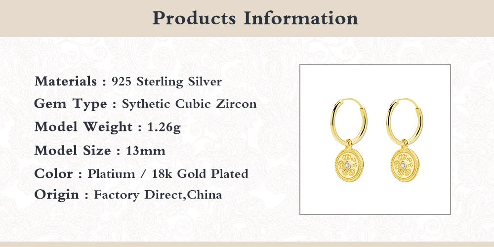 

Boako Round Pendant Drop Earring Luxury Dangle Earring 925 Sterling Silver Earrings For Woman Lovers' Pendientes orecchini Gift