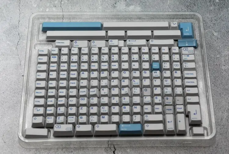 Keebox Shenpo винтажные Серые Синие PBT красящие клавиши SUB колпачки вишневого профиля