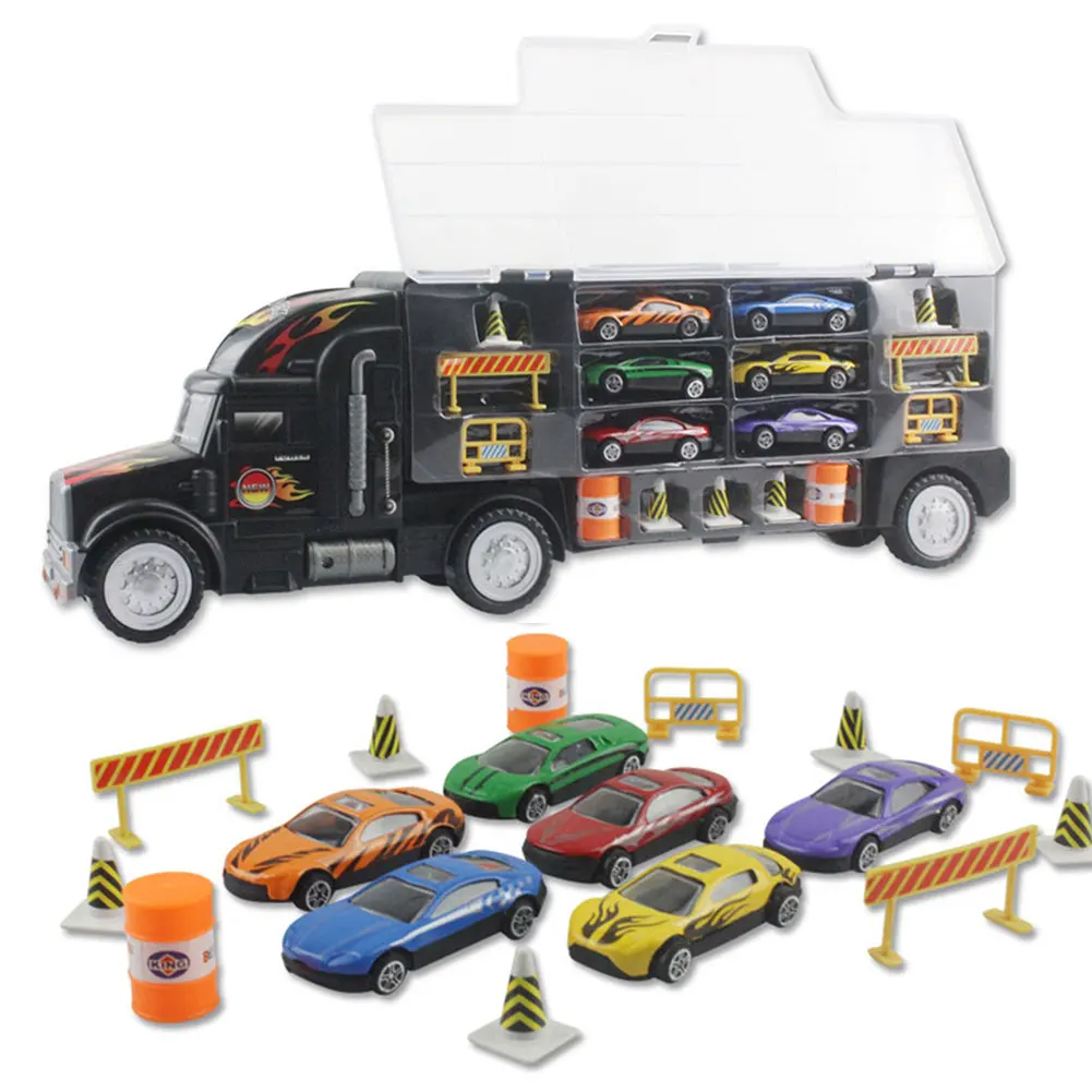 

Mini Automobile Truck Children Gift Container Interactive Alloy Car Model Toy Car Garage
