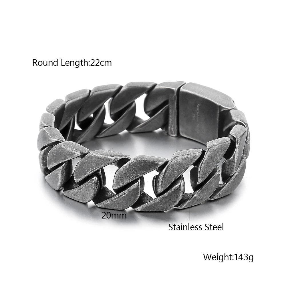 Браслет из нержавеющей стали 316L черного цвета для мальчиков браслет с двойным