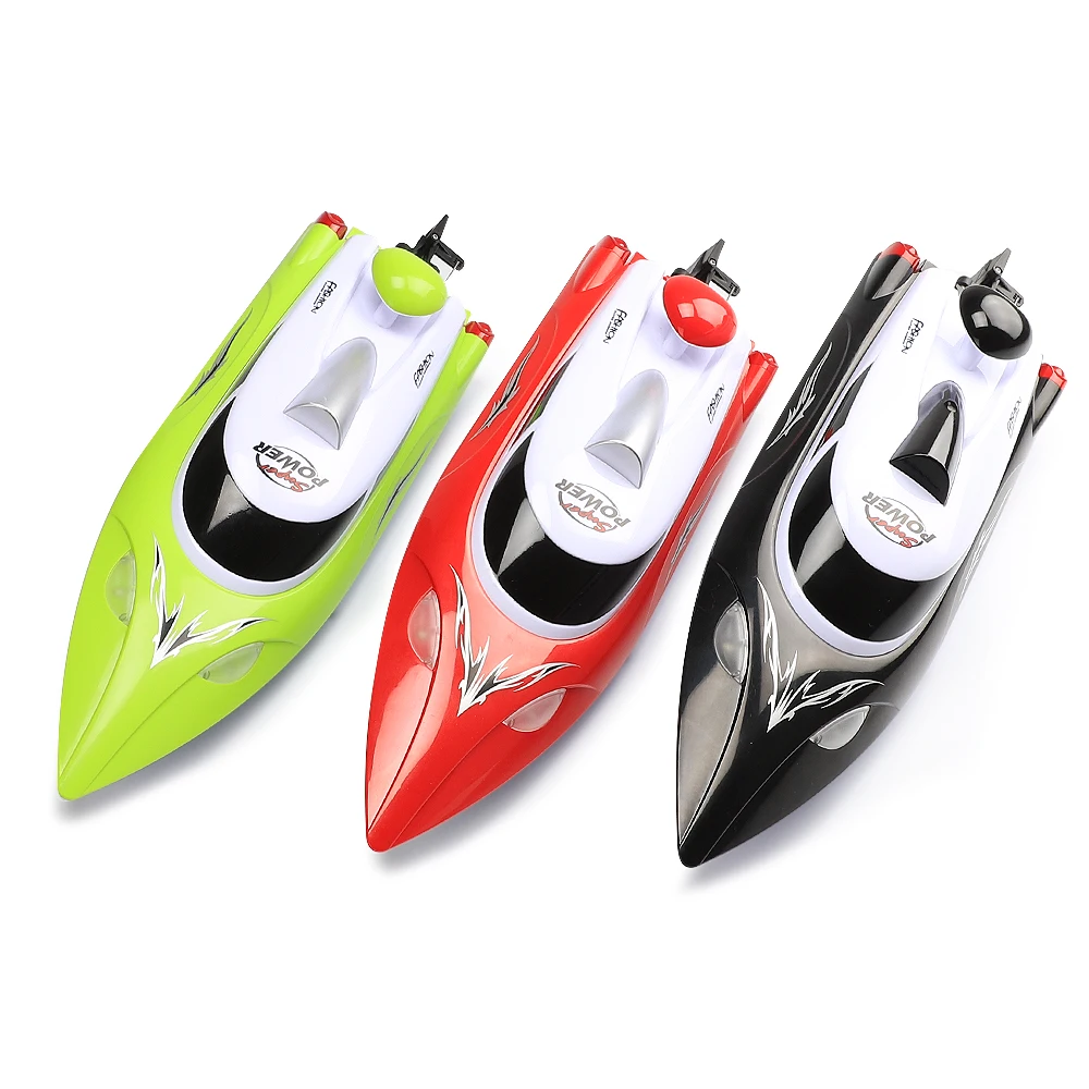 

HJ806 47cm 2.4G RC 30km/h High Speed Racing Flipped Boat Water Cooling System Flipped Omni-directional Voltage Prompt