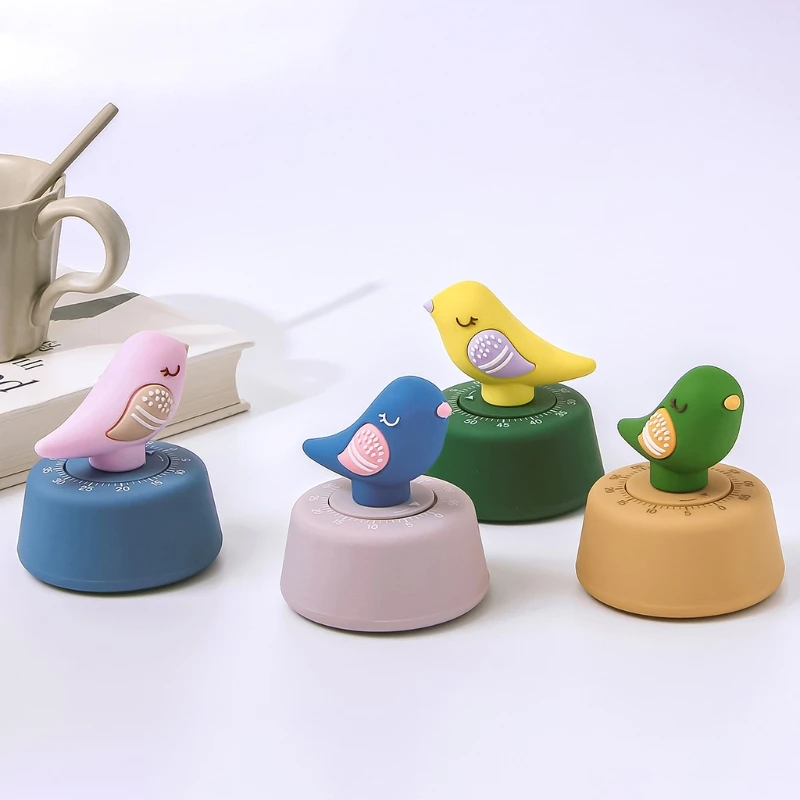 

Household Cute Cartoon Bird Timer Cooking Stewing Alarm Timer Baking Home Study Kitchen Equipment Set Gadgets