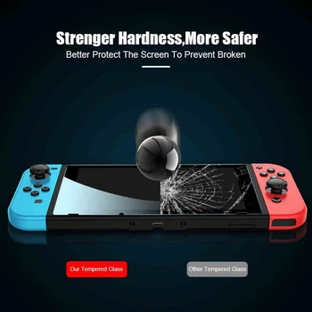 1/2/3PCS Protective Tempered Glass For Nintend Switch Lite Screen Protector Film For Nintendos Switch NS OLED Glass Accessories 5
