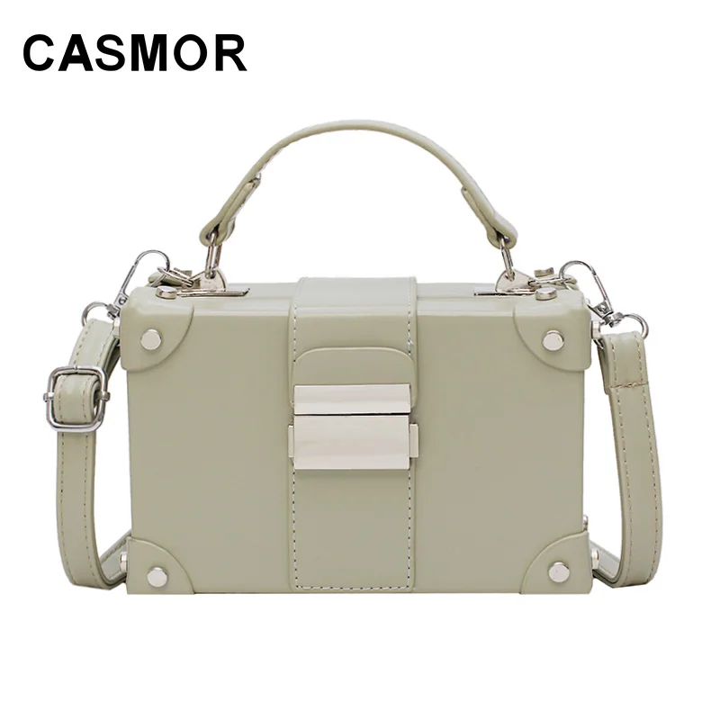 

CASMOR Women Fashion Handbag 2019 Famous Brands Vintage Rivet Box Bags Female High Quality Shoulder Crossbody Bags