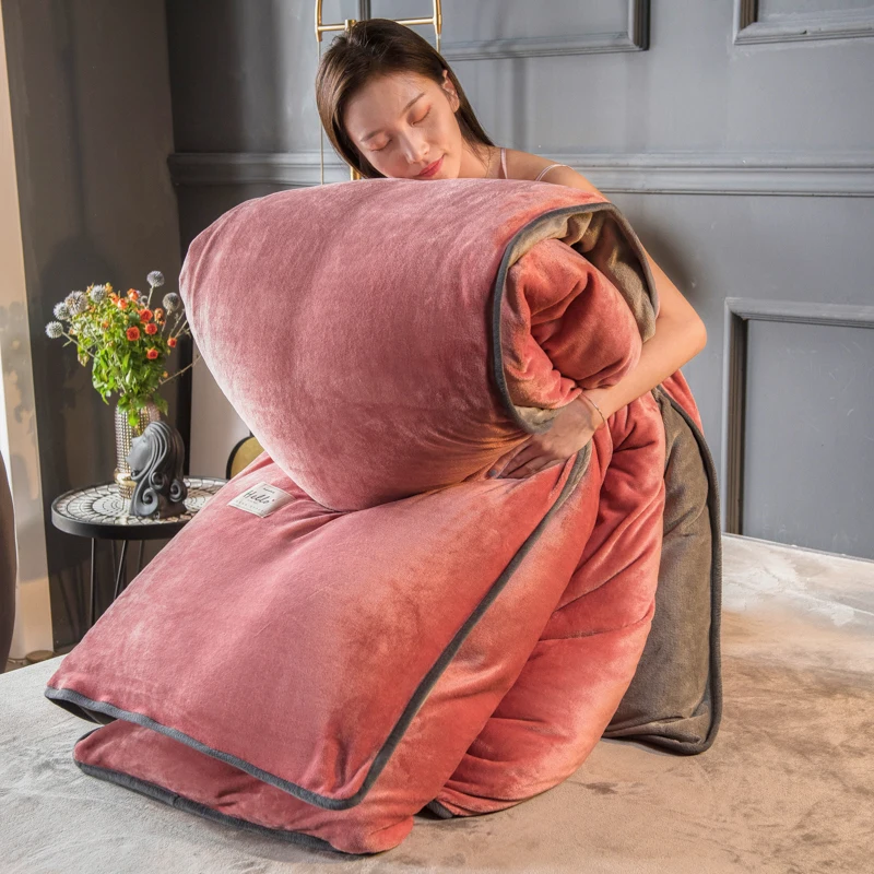 

Milk Fleece Duvet Cover 1pc Solid Fleece Quilt Cover Modern Warm Thicken Comforter Cover (No Filing) Flannel Velvet Bed Duvet