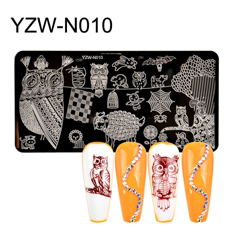 

Flower Animal Pattern Nail Stamping Template Nail Design Stamping Plate Stainless Steel Nail Art Plate Stencil Tools