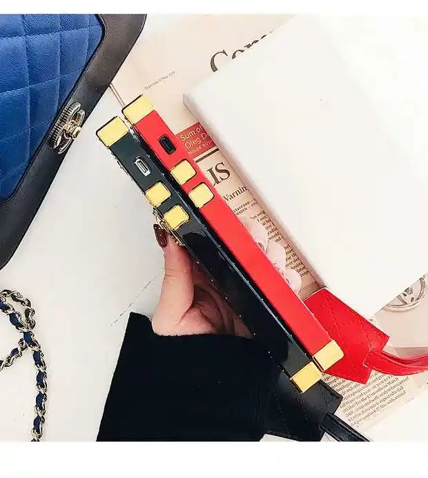 

Luxury Brand Phone Case for iPhone 11 Pro Max Square Cover for iPhone 6 7 8 Plus X XS MAX XR 12 Pro Max Trunk Case For Samsung