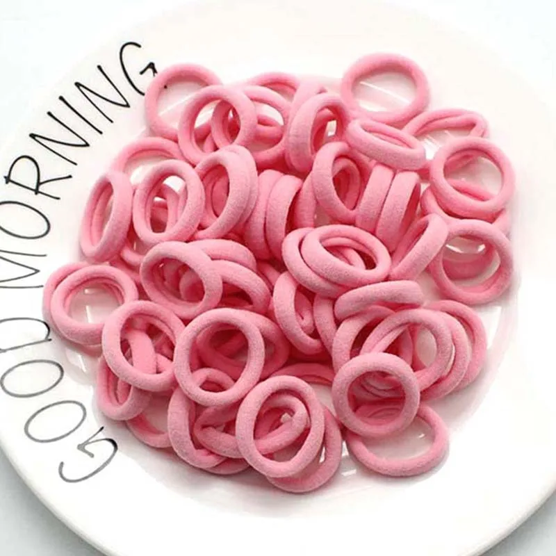50 шт./лот Детские резинки для волос карамельных цветов эластичные мини-резинки