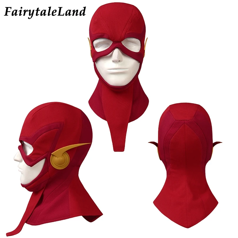 

The Flash Seasons Cosplay Mask Fancy Superhero Carnival Halloween Costume Accessories Barry Allen Helmet Red Full Face Cover