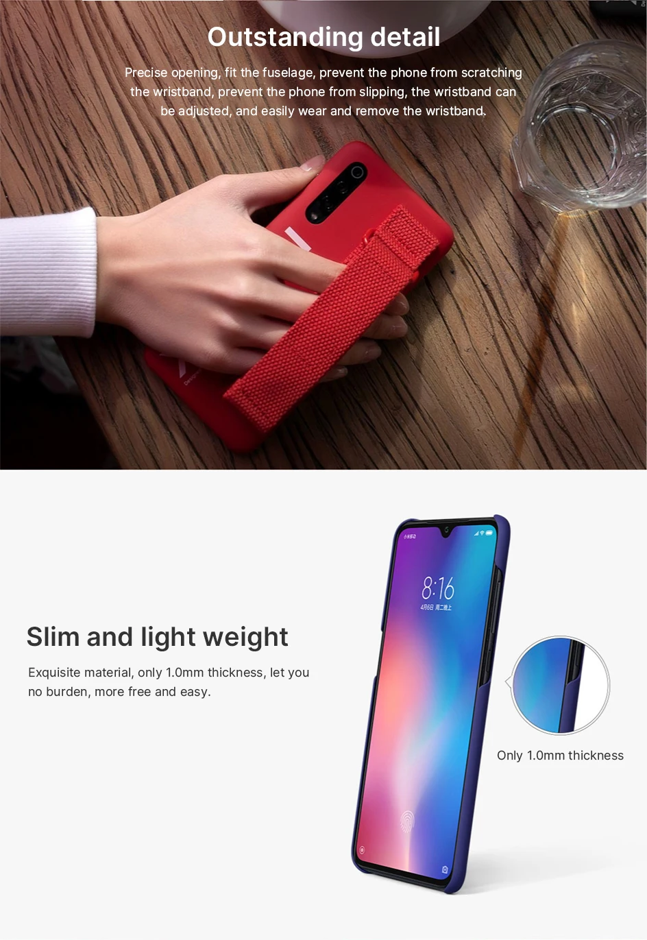 Новое поступление Xiaomi Mi 9 чехол противоударный PC Браслет-держатель задняя крышка для Xiaomi Mi 9 телефон цветной защитный чехол