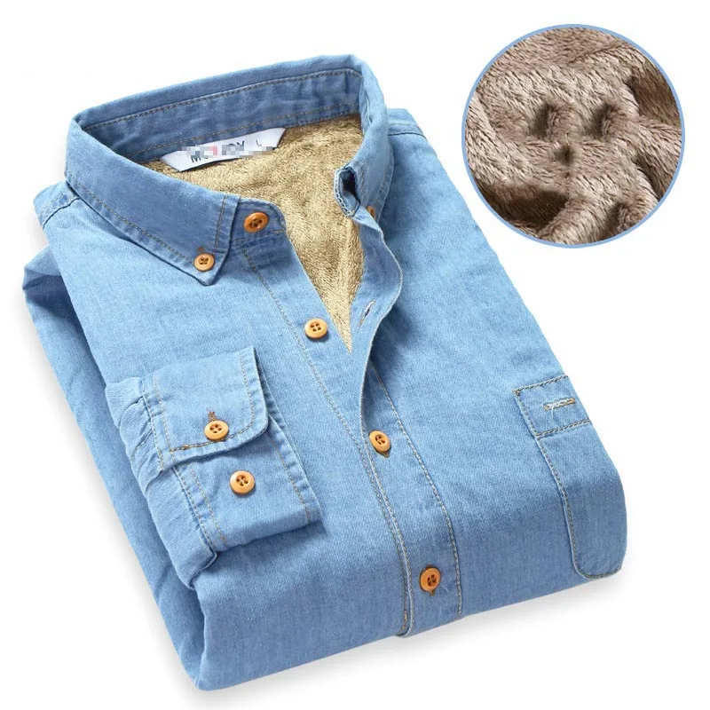 Fashion Brand Winter Jeans Shirt Men 