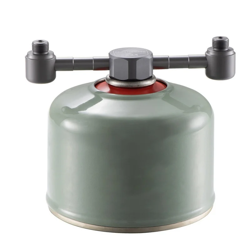 

Outdoor Camping Stove Adapter Propane Tank Adapter With 2 Conversion Head Camp Furnace Converter Connector