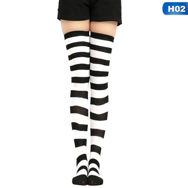 

Socks Striped Long Socks Women Long Stockings Warm Thigh High Socks For Ladies Girls New Fashion Striped Knee Socks Women