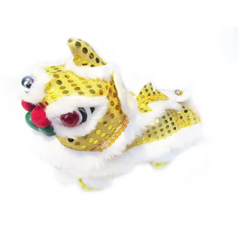 

Chinese style lion dance motion sensor electric plush toy plush doll swing lion novelty gift for relatives and friends DFDS