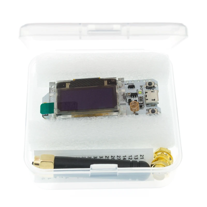 

Макетная плата SX1276 SX1278 ESP32 LoRa, 868 МГц/915 МГц/433 МГц, 0,96 дюйма, синий OLED дисплей, Bluetooth, Wi-Fi