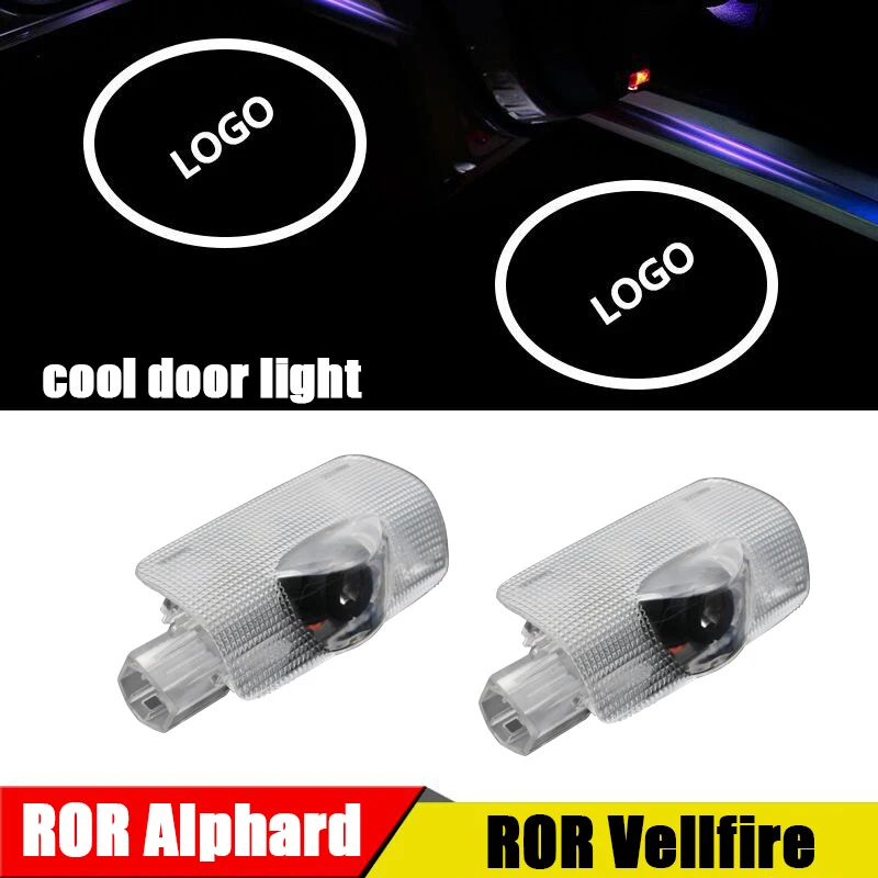 

2 pcs For TOYOTA VELLFIRE(2008-2020)/ALPHARO Car LED Door Warning Light Projector Ghost Shadow Light Welcome Light