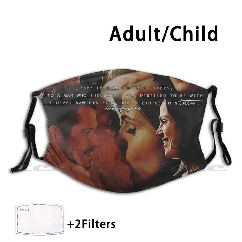 

Outlawqueen Tattoo Mask Adult Child Washable Pm2.5 Filter Logo Creativity Outlawqueen Once Upon A Time Regina Mills Robin Hood