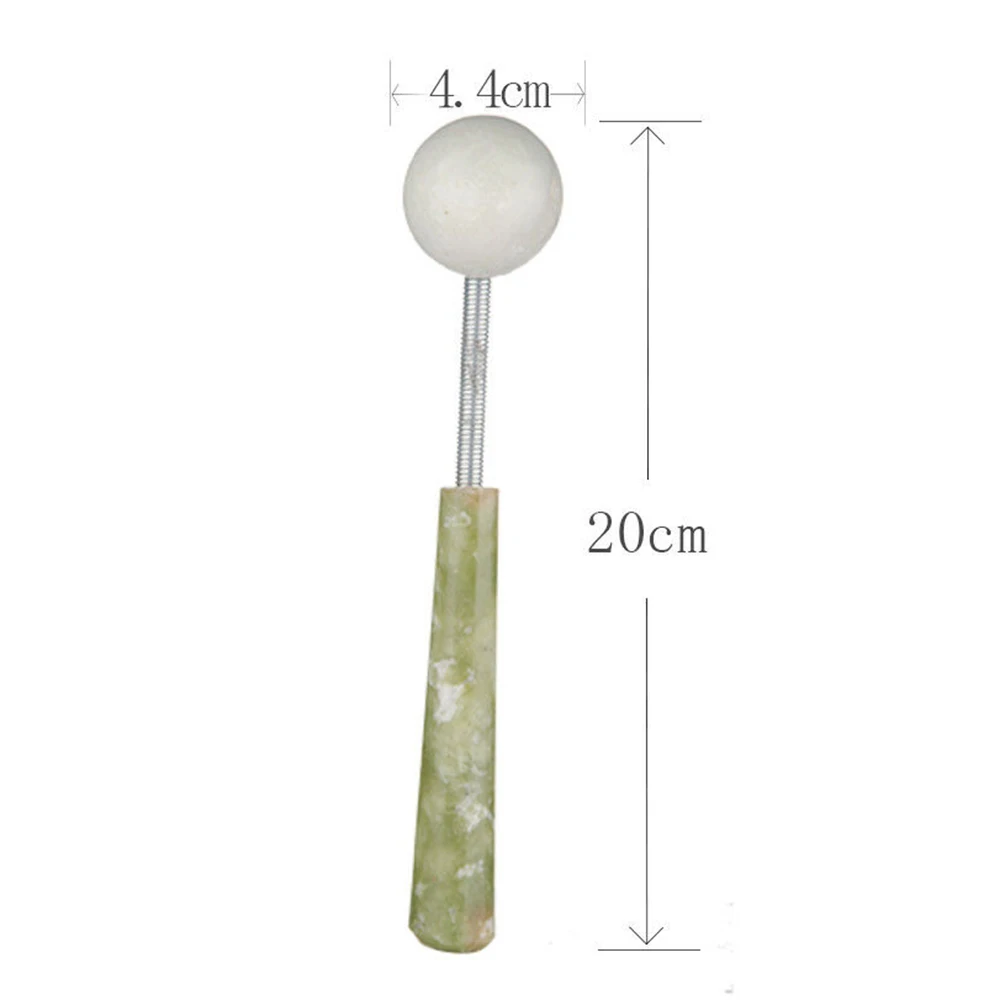 Круглый нефритовый ролик натуральный массаж искусственный камень косметические