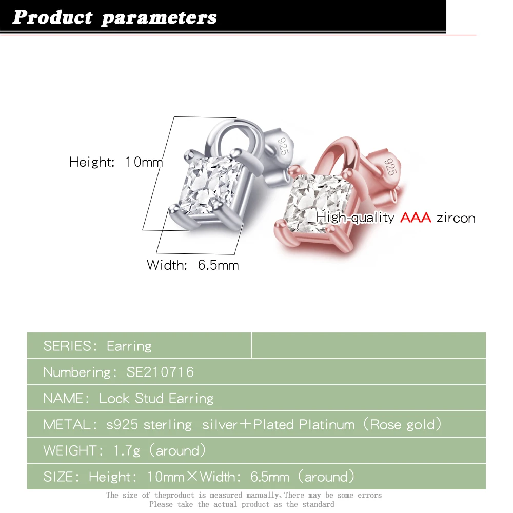 Оригинальные Серебряные серьги из стерлингового серебра 925 пробы с замком