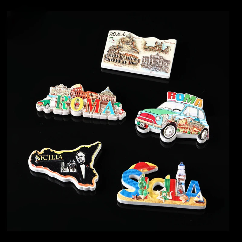 3D наклейки для холодильника на магните кухонное украшение дома римские дорожные