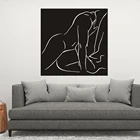 Настенная картина Kamasutra для пары, рисунок на холсте для обнаженности, ретро настенные картины для гостиной, домашний декор, без рамки