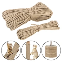 diy scratching post toy for cat sharpen claw desk legs binding rope natural sisal rope twine replacement rope cat climbing frame