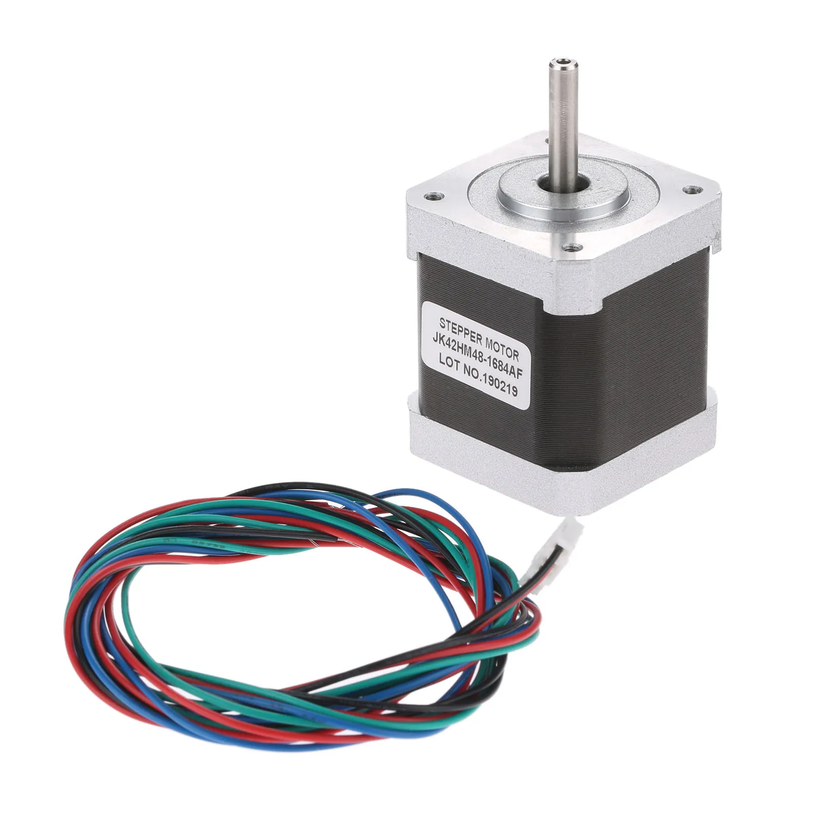 

bowarepro 1pc Nema 17 48mm Hybird Stepper Motor 0.9 Degree 2 Phase 4400g.cm 1.68A 4 Leads For 3D Printers CNC