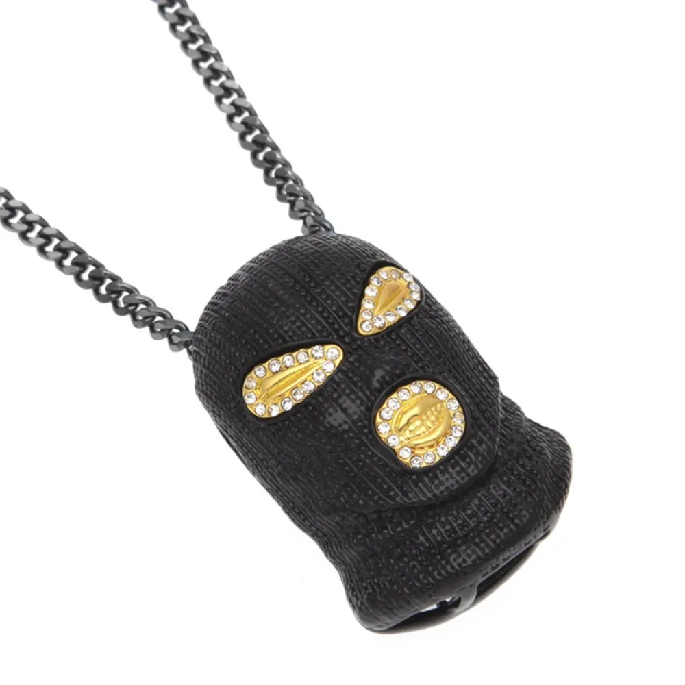 Мужская подвеска в стиле хип хоп цвет под золото искусственная кожа защита от