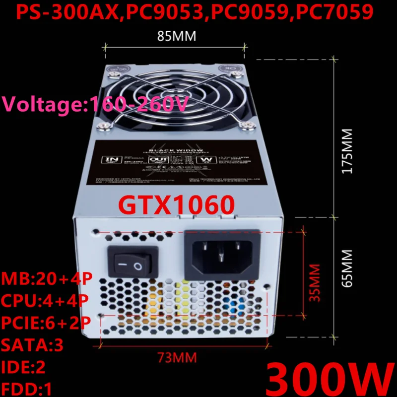 

Новый оригинальный блок питания для 1stplayer TFX 535S 537 560 580 620 260 230S S5R6 525 505S 300W Питание PS-300AX PC9053 PC9059 PC7059