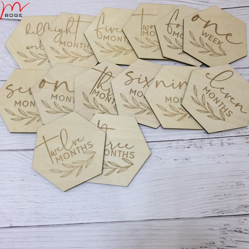 Набор из 14 шестигранных пластин для детской вехи деревянные диски | Дом и сад